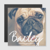 Weihnachts-Grußkarte des Hauses Magnetkarte (Vorne/Hinten)