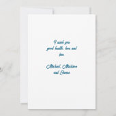 Weihnachts-Grußkarte eines Schneemanns Einladung (Rückseite)