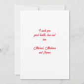 Weihnachts-Grußkarte eines Schneemanns Einladung (Rückseite)