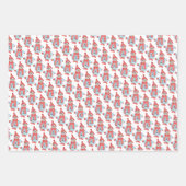 Weihnachts-Grußkarte eines Schneemanns Geschenkpapier Set (Vorderseite 2)