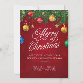 Weihnachts-Grußkarte Einladung