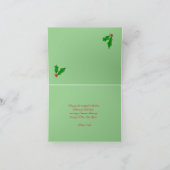 Weihnachts-Grußkarte Feiertagskarte (Innenseite)