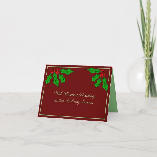 Weihnachts-Grußkarte Feiertagskarte (Vorderseite)