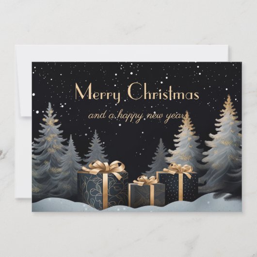 Weihnachts-Grußkarte Feiertagskarte (Vorderseite)
