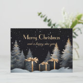 Weihnachts-Grußkarte Feiertagskarte (Stehend Vorderseite)