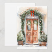 Weihnachts-Grußkarte Feiertagskarte (Vorne/Hinten)