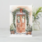 Weihnachts-Grußkarte Feiertagskarte (Stehend Vorderseite)