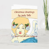 Weihnachts-Grußkarte Feiertagskarte (Rückseite)