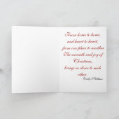 Weihnachts-Grußkarte Feiertagskarte (Innenseite)