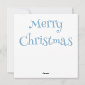 Weihnachts-Grußkarte Feiertagskarte (Rückseite)