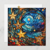 Weihnachts-Grußkarte Feiertagskarte (Vorne/Hinten)