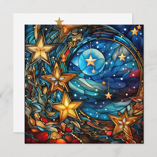 Weihnachts-Grußkarte Feiertagskarte (Vorne/Hinten)