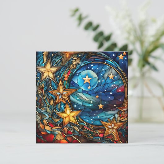 Weihnachts-Grußkarte Feiertagskarte (Stehend Vorderseite)