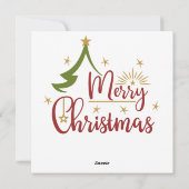 Weihnachts-Grußkarte Feiertagskarte (Rückseite)