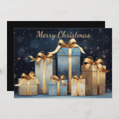 Weihnachts-Grußkarte Feiertagskarte (Vorne/Hinten)