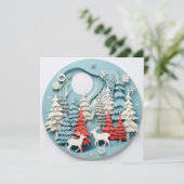 Weihnachts-Grußkarte Feiertagskarte (Stehend Vorderseite)