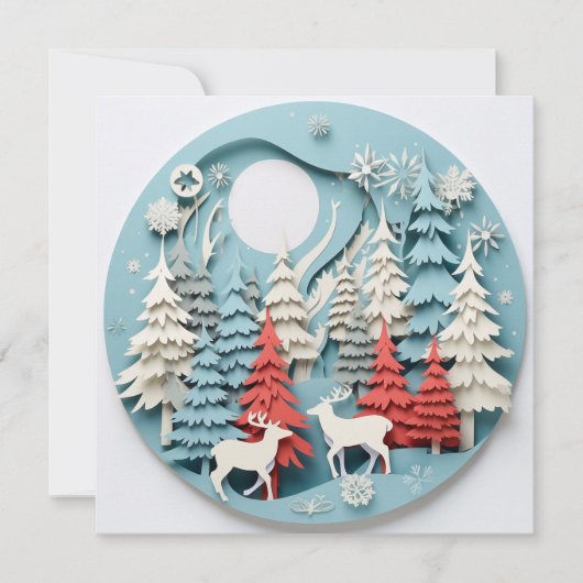 Weihnachts-Grußkarte Feiertagskarte (Vorderseite)