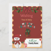 Weihnachts-Grußkarte Feiertagskarte (Vorderseite)