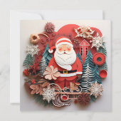 Weihnachts-Grußkarte Feiertagskarte (Rückseite)