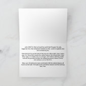 Weihnachts-Grußkarte Feiertagskarte (Innenseite)