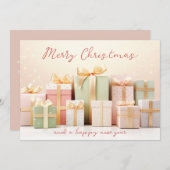 Weihnachts-Grußkarte Feiertagskarte (Vorne/Hinten)