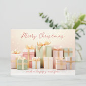 Weihnachts-Grußkarte Feiertagskarte (Stehend Vorderseite)