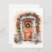 Weihnachts-Grußkarte Feiertagskarte (Vorne/Hinten)