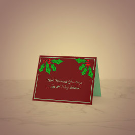 Weihnachts-Grußkarte Feiertagskarte