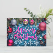 Weihnachts-Grußkarte Feiertagskarte (Stehend Vorderseite)
