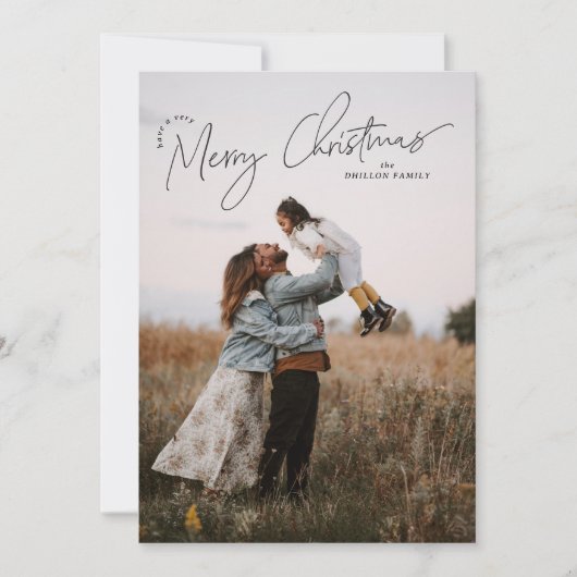 Weihnachts-Grußkarte Feiertagskarte (Vorderseite)