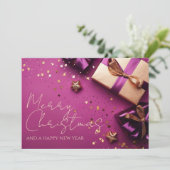 Weihnachts-Grußkarte Feiertagskarte (Stehend Vorderseite)