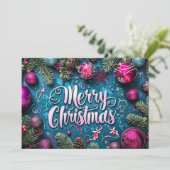 Weihnachts-Grußkarte Feiertagskarte (Stehend Vorderseite)