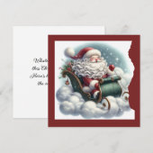 Weihnachts-Grußkarte Feiertagskarte (Vorne/Hinten)