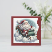 Weihnachts-Grußkarte Feiertagskarte (Stehend Vorderseite)
