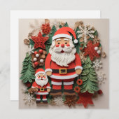 Weihnachts-Grußkarte Feiertagskarte (Vorne/Hinten)