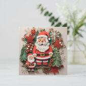 Weihnachts-Grußkarte Feiertagskarte (Stehend Vorderseite)