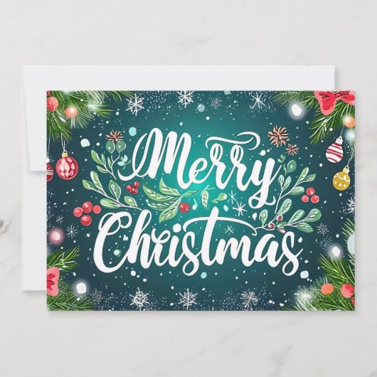 Weihnachts-Grußkarte Feiertagskarte (Vorderseite)
