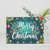 Weihnachts-Grußkarte Feiertagskarte (Stehend Vorderseite)