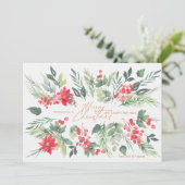 Weihnachts-Grußkarte Feiertagskarte (Stehend Vorderseite)