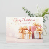 Weihnachts-Grußkarte Feiertagskarte (Stehend Vorderseite)