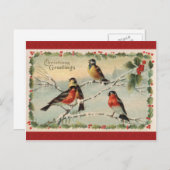 Weihnachts-Grußkarte Feiertagspostkarte (Vorne/Hinten)