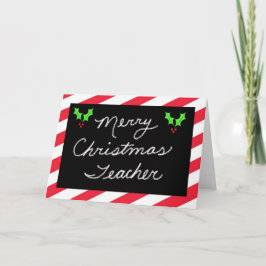 Weihnachts-Grußkarte für Lehrer — Blackboard Feiertagskarte