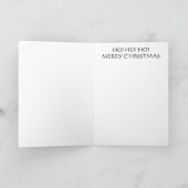 Weihnachts-Grußkarte "HO, HO, HO" Feiertagskarte (Innenseite)