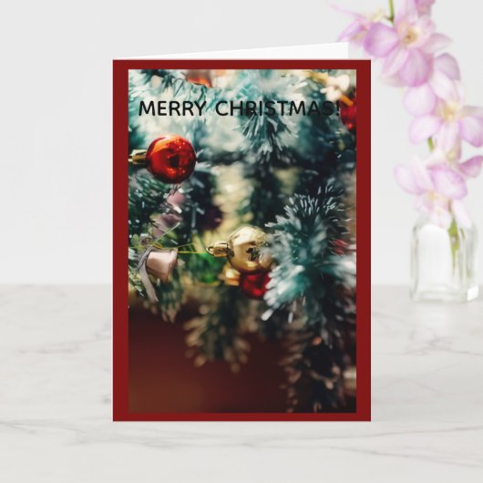 Weihnachts-Grußkarte Karte (Orchidee)