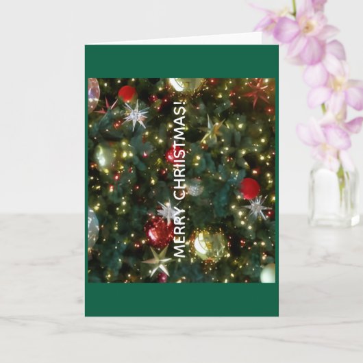 Weihnachts-Grußkarte Karte (Orchidee)