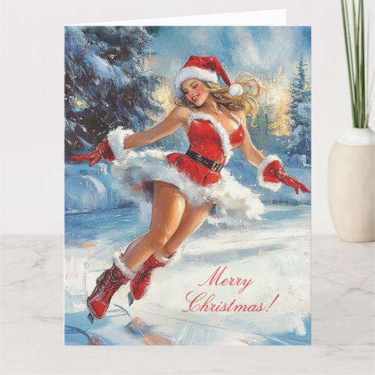 Weihnachts-Grußkarte. Karte (Vorderseite)