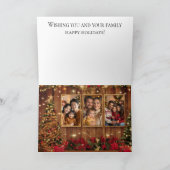 Weihnachts-Grußkarte mit 3 Bildern Karte (Innenseite)
