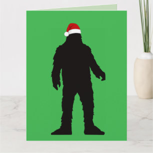 WEIHNACHTS-GRUßKARTE MIT BIG FOOT - LUSTIG KARTE
