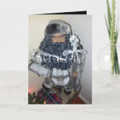 Weihnachts-Grußkarte mit dem Weihnachtsmann Karte (Vorderseite)