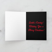 Weihnachts-Grußkarte mit dem Weihnachtsmann Karte (Innenseite)